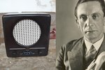 »Goebbelsova tlama«, víte, o co jde? Bakelitový radiopřijímač, fungující česká rarita z Muzea techniky v Telči.