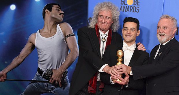 Zlaté Glóby ovládli Queen: Bohemian Rhapsody vyhrála nejlepší film i herce