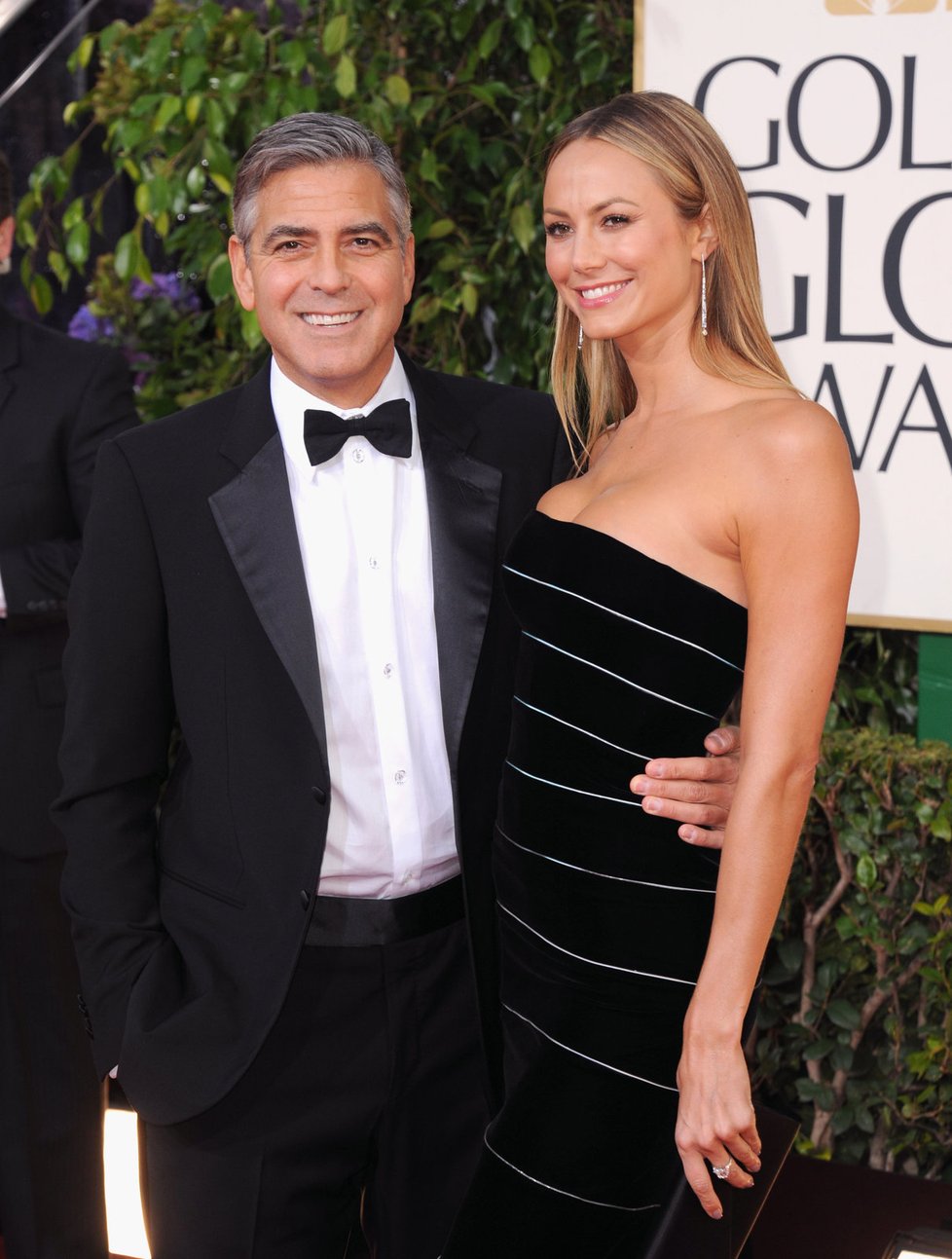 Zlaté glóby 2013: George Clooney a Stacy Keibler