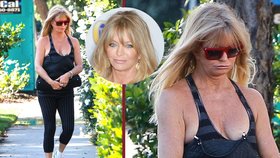 Nestydatá Goldie Hawn (68) si vyrazila bez podprsenky!