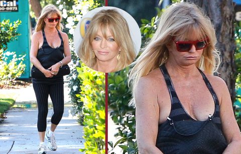 Nestydatá Goldie Hawn (68) si vyrazila bez podprsenky!