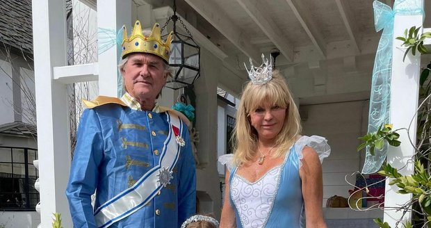 Goldie Hawn a Kurt Russell se kvůli vnučce převlékli za prince a princeznu