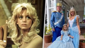 Goldie Hawn se pro vnučku převlékla za princeznu.