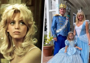 Goldie Hawn se pro vnučku převlékla za princeznu.