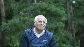 Václav Klaus hraje golf rád, ale pouze jednou za čas.