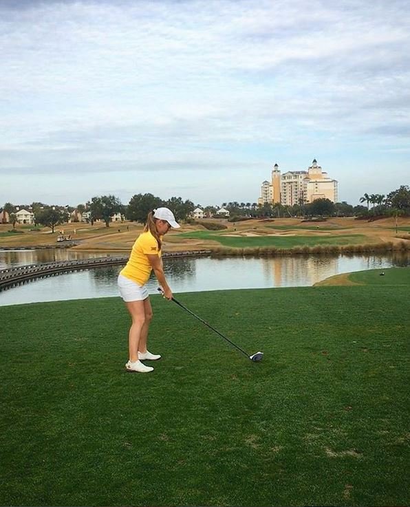 Golf byl Celininou životní vášní.