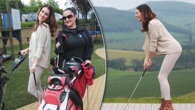 Lucka Váchová (Křížková) se začala věnovat golfu, díky němuž má po porodu zase luxusní postavu