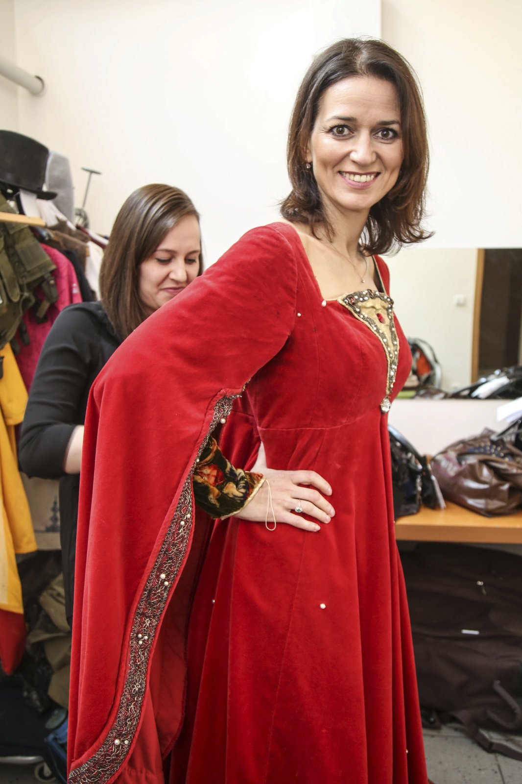 Adéla Gondíková se do historických šatů těšila.