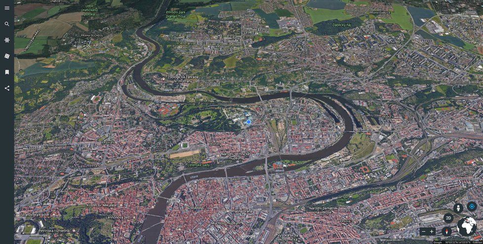 Nový Google Earth pro Chrome