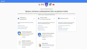 Na stránce Můj účet jsou k nalezení všechny informace, které o nás Google má.