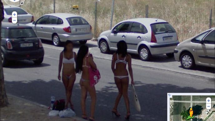 nevšední snímky z Google Streetview