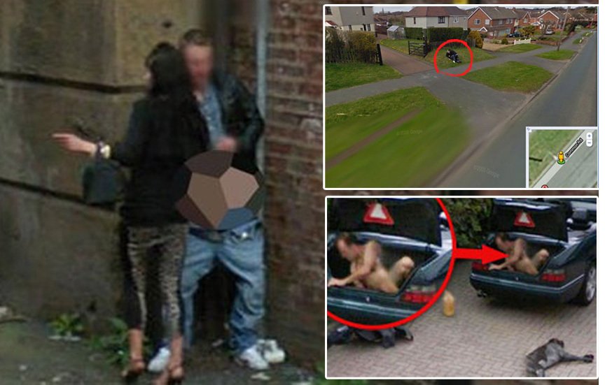 Google Street View zachycuje lidi i při intimních radovánkách!