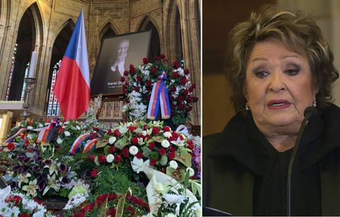 Proslov Jiřiny Bohdalové na pohřbu Karla Gotta: Byla pod prášky! | Blesk.cz