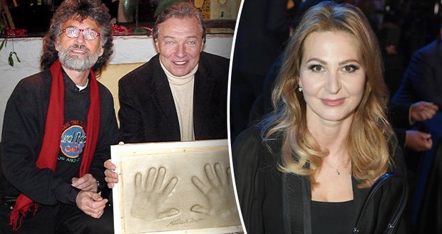 Ivana Gottová a otisky Karlových rukou