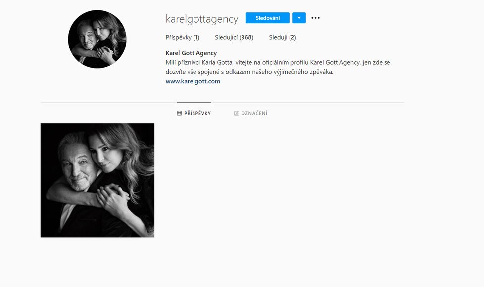 Ivana Gottová založila nový instagramový účet, kde se budou objevovat novinky týkající se jména Karla Gotta.