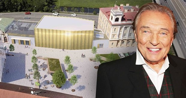 Vizualizace budoucí podoby plzeňského KD Peklo a okolního prostoru, který nově ponese název náměstí Karla Gotta.