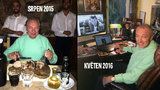 Karel Gott po překonání rakoviny: Tyto fotky dělí 9 měsíců!