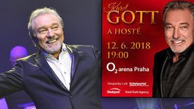 Karel Gott téměř vyprodal svůj jediný koncert v Praze.