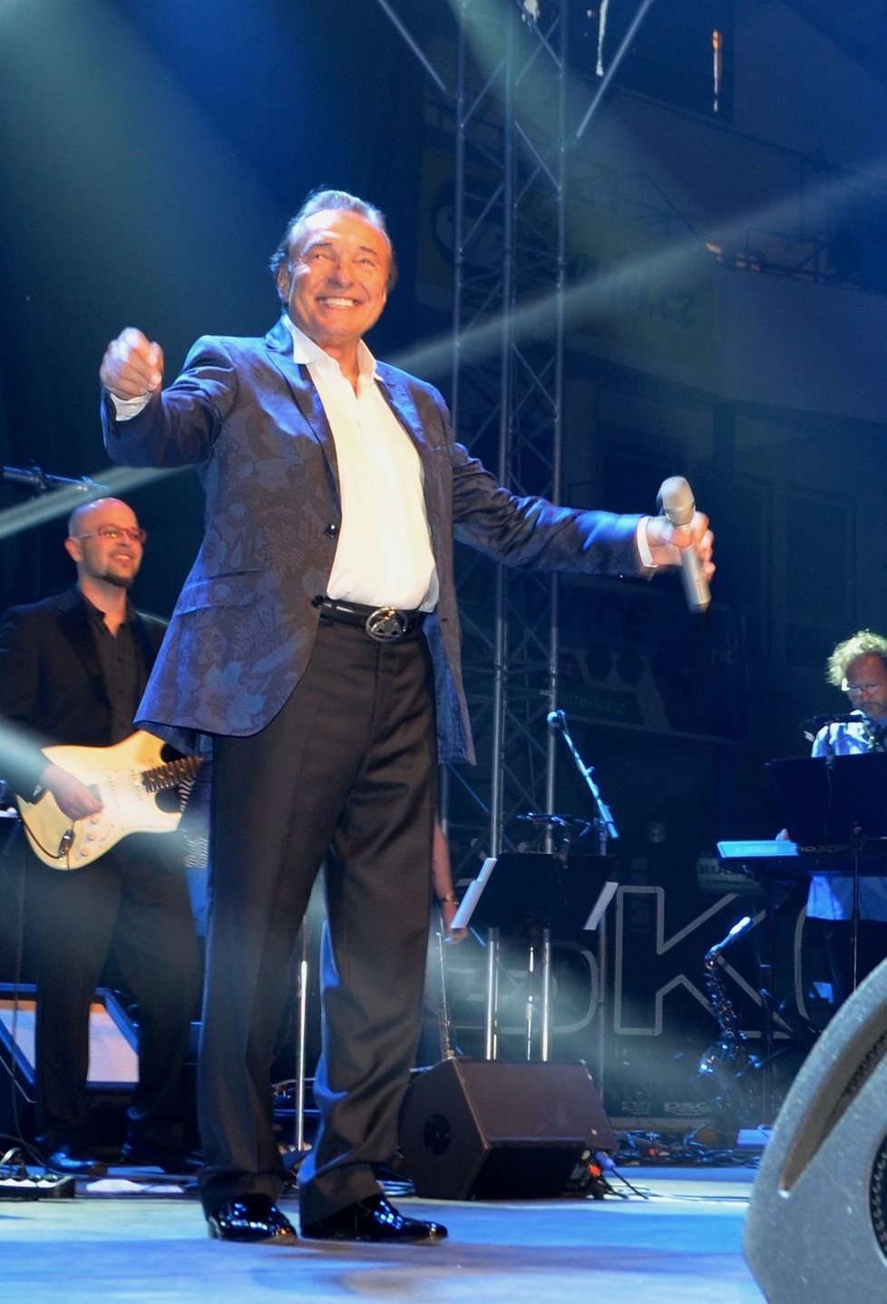 Karel Gott na koncertě ve Zlíně.