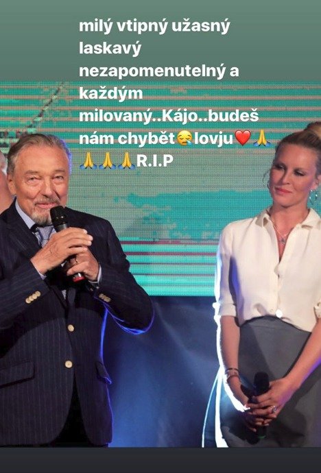 Celebrity vyjadřují smutek nad smrtí Karla Gotta: Simona Krainová.