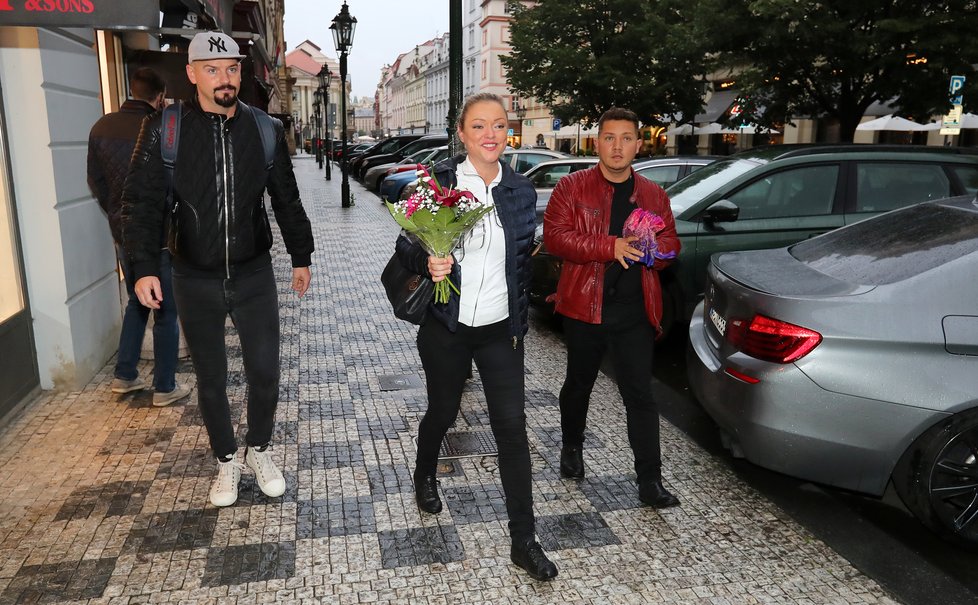 Dominika Gottová na narozeninách K.U. baru