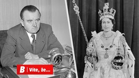 1952: Alžběta nastoupila v čase vlády Klementa Gottwalda.