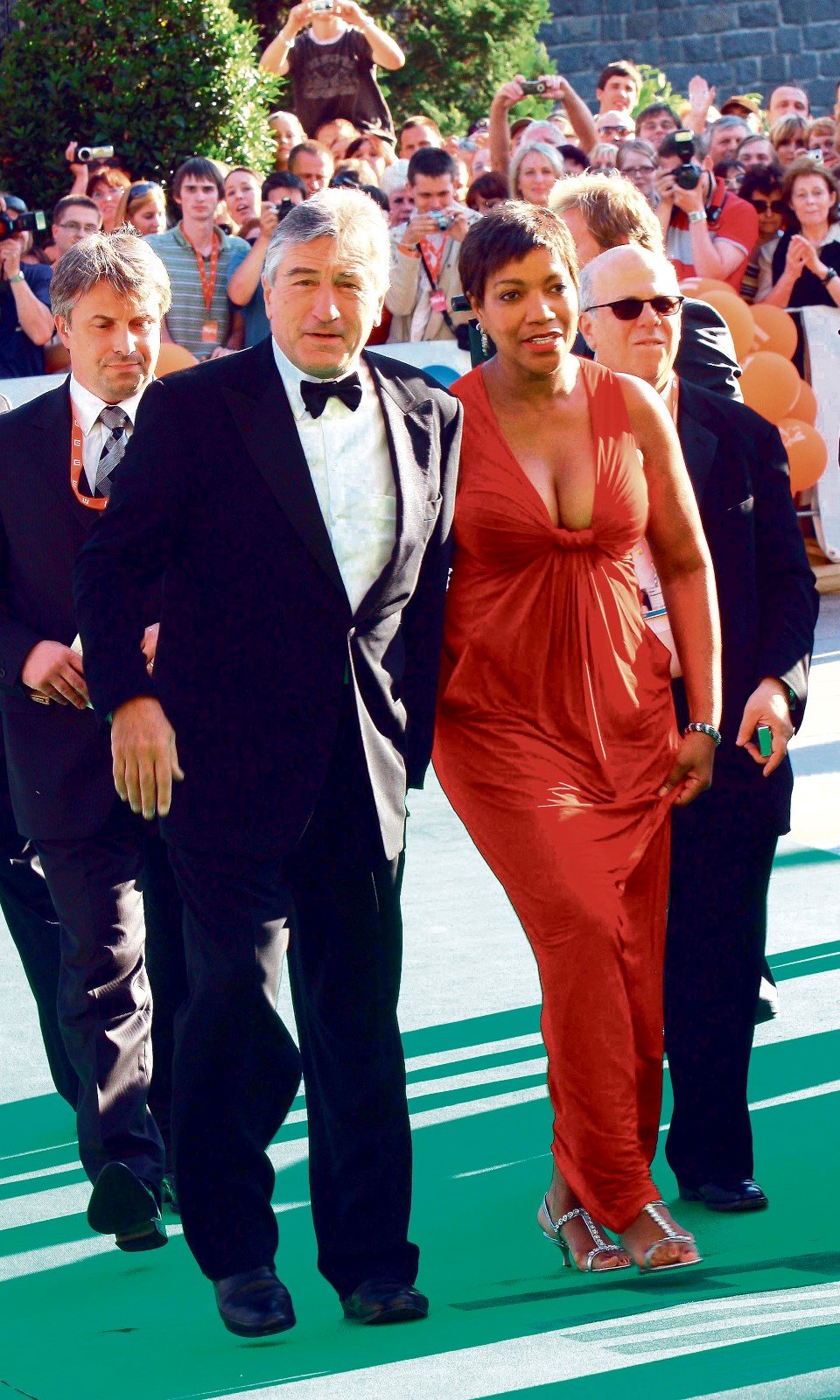 Robert De Niro a jeho bývalá manželka Grace Hightower na festivalu v Karlových Varech (2008)