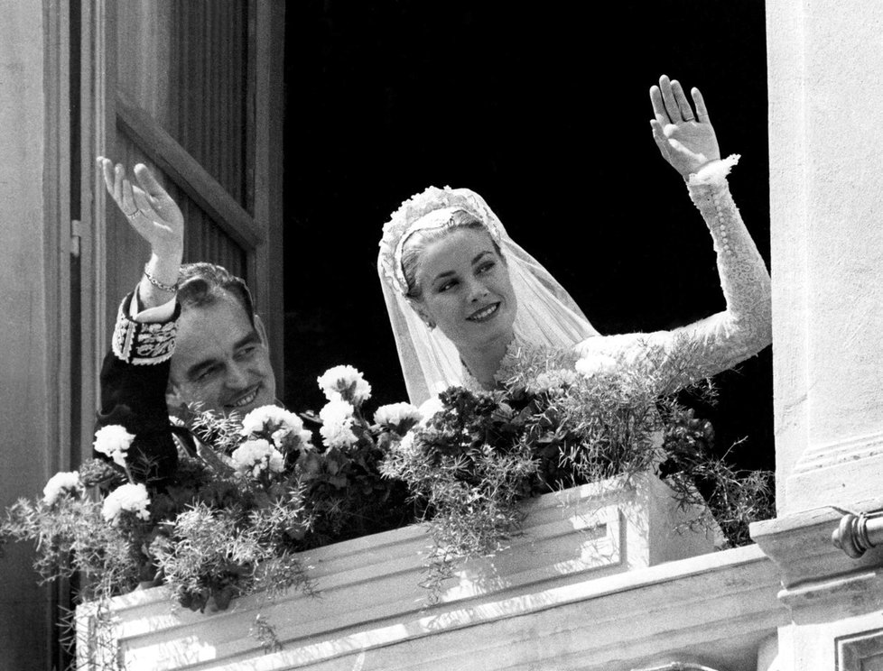 Svatba monackého knížere Rainiera III. s populární americkou herečkou Grace Kelly