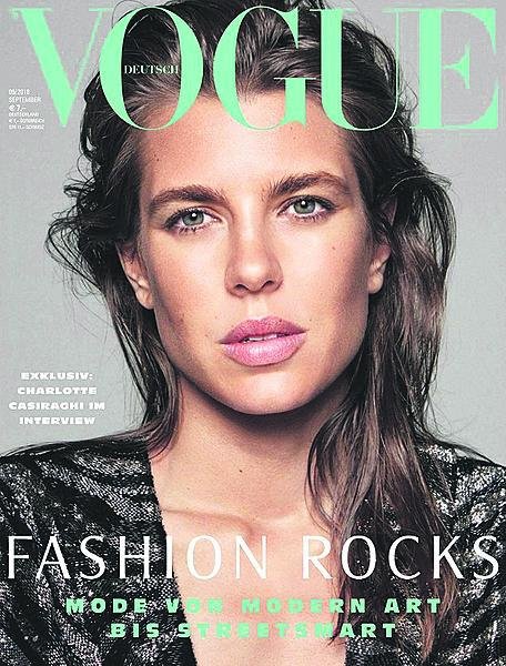 Na titulce Vogue v roce 2018.