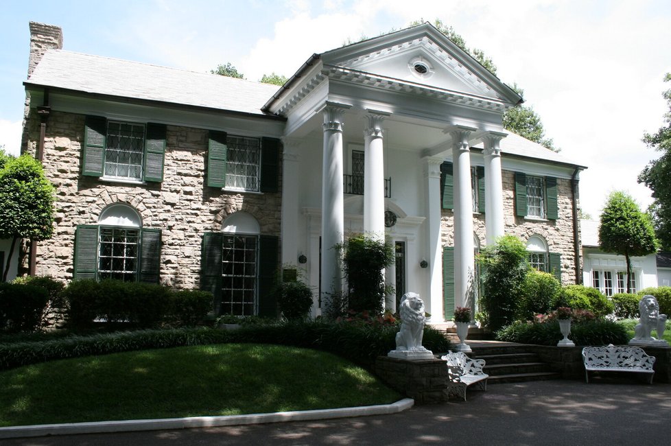 Graceland v Tennessee, sídlo Presleyových.