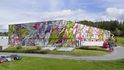 Graffiti od belgického umělce Dzia, kterými vyzdobil budovu CTParku v Humpolci.