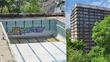 Lesk a bída festivalového hotelu: Bazén u Thermalu posprejovali vandalové