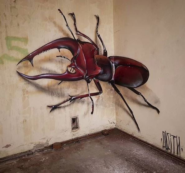 Graffiti od portugalského umělce