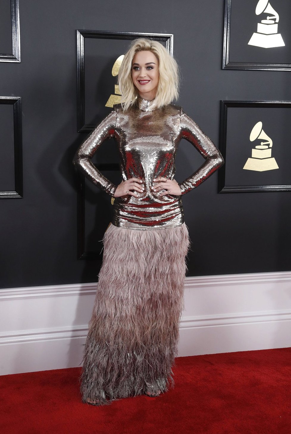 Katy Perry na předávání cen Grammy.