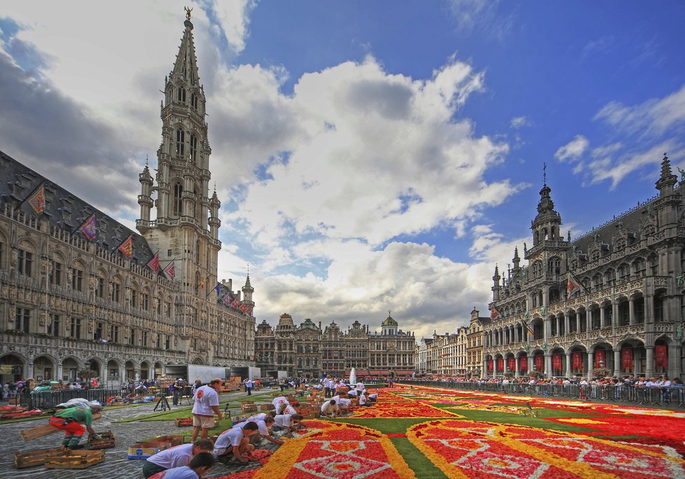 Bruselské náměstí Grand-Place (Grote Markt)