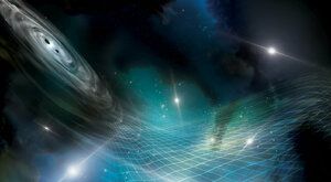 Na pozadí vesmíru šplouchají gravitační vlny