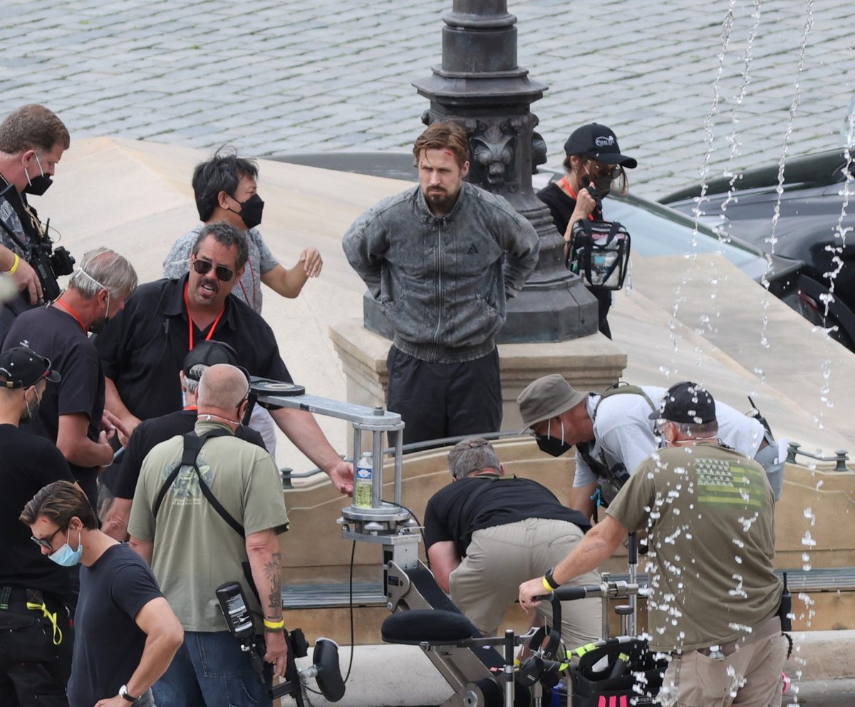 Natáčení The Gray Man s Ryanem Goslingem v Praze. 