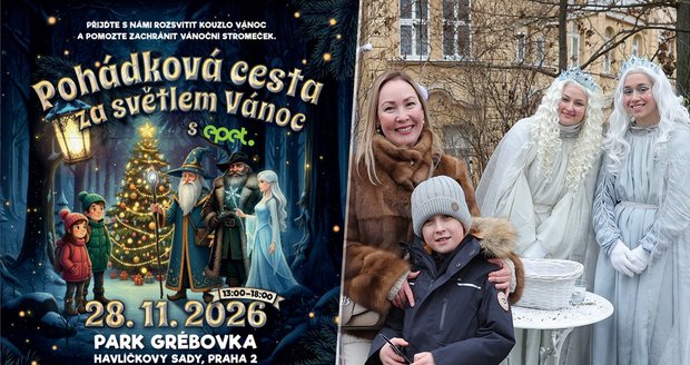 Přijďte načerpat předvánoční atmosféru do pražské Grébovky. 28. listopadu se koná už druhý ročník Pohádkové cesty za kouzlem Vánoc.