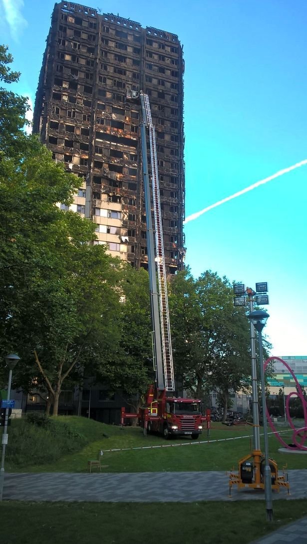 Grenfell Tower po požáru