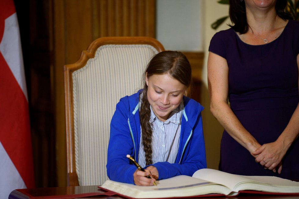 Švédská environmentální aktivistka Greta Thunbergová (16)