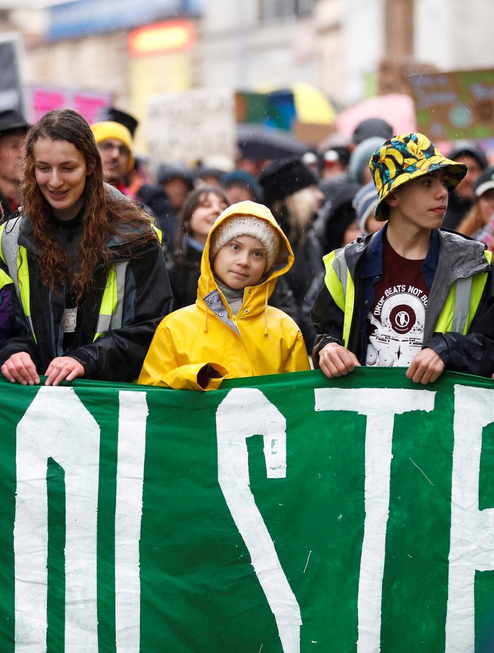 Aktivistka Thunbergová v Bristolu zkritizovala politiky i média.