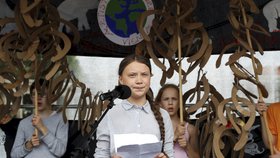 Mladá švédská aktivistka Greta Thunbergová