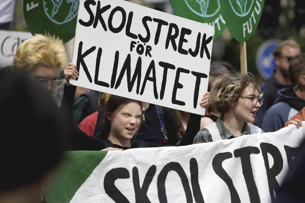 Mladá švédská aktivistka Greta Thunbergová
