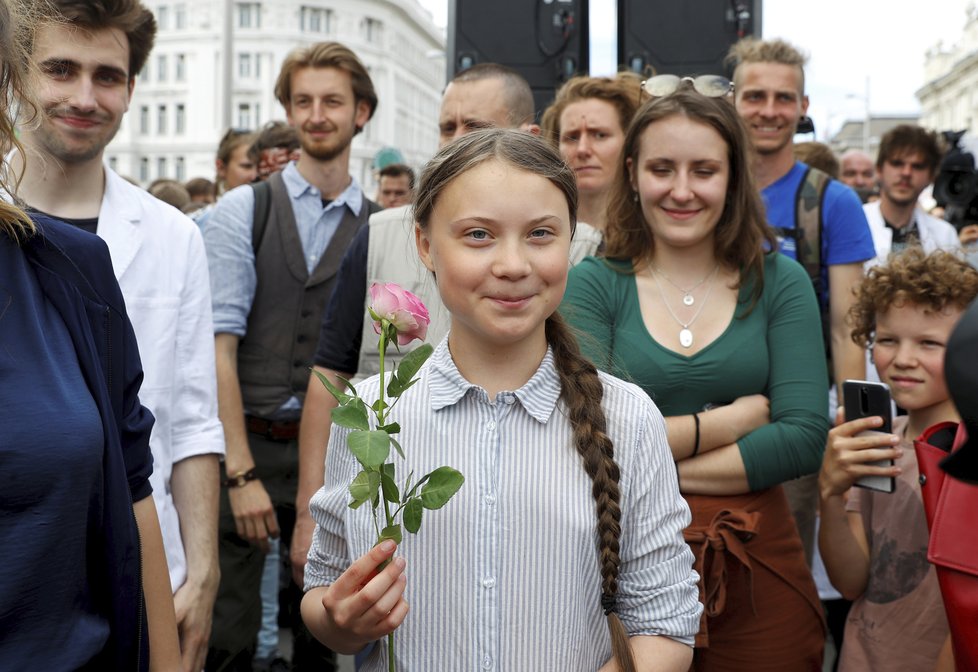 Mladá švédská aktivistka Greta Thunbergová