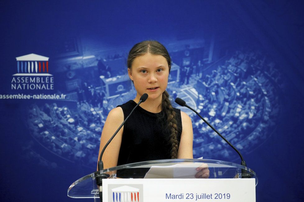 Švédská environmentální aktivistka Greta Thunbergová (16)