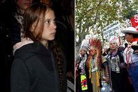 Greta se v Madridu zapojila do pochodu za klima, policie ji ale vyhnala pryč