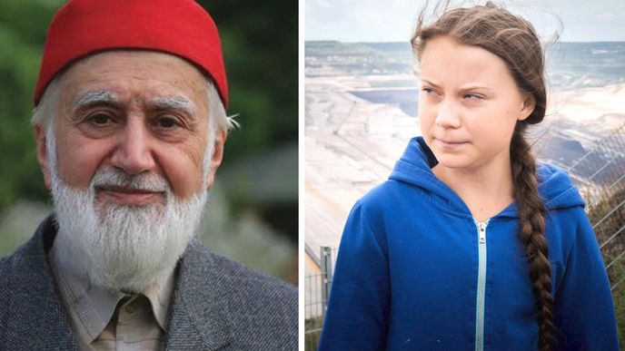 Turecký novinář Mehmed Sevket Eygi  a švédská aktivistka Greta Thunbergová