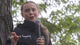 Mladá švédská aktivistka Greta Thunbergová (16) po čtrnáctidenní plavbě připlula do USA