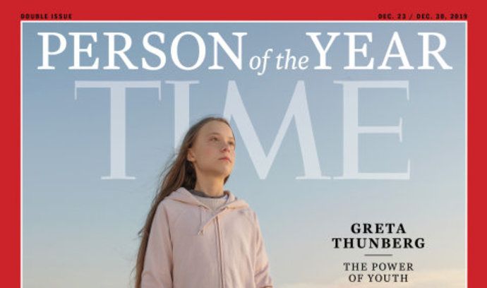Bojovnice za klima Greta Thunbergová je osobností roku časopisu Time