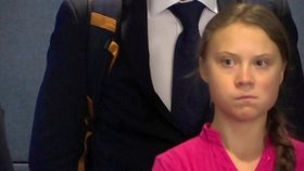 Aktivistka Greta Thunberg na summitu OSN